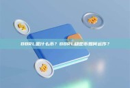 BBRL是什么币？BBRL稳定币如何运作？