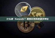 什么是 Satoshi？解释比特币的最小单位