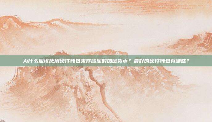 为什么应该使用硬件钱包来存储您的加密货币?最好的硬件钱包有哪些?